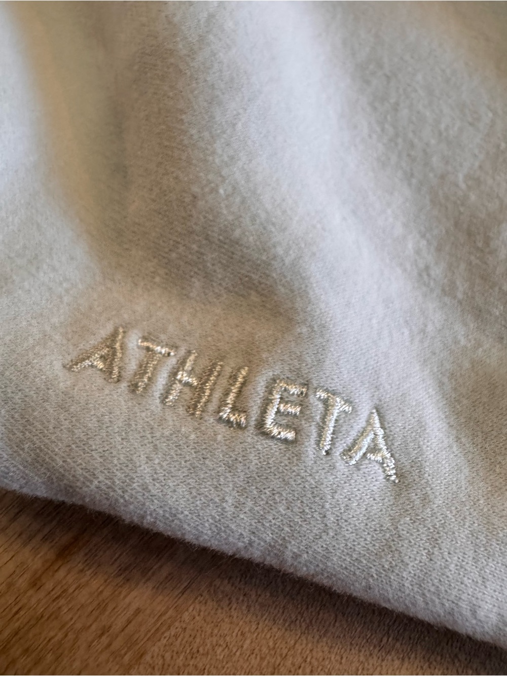 Athleta Women's forever fleece dolman Mint Green Crewneck cropped Sweatshirt - Picture 5 of 7